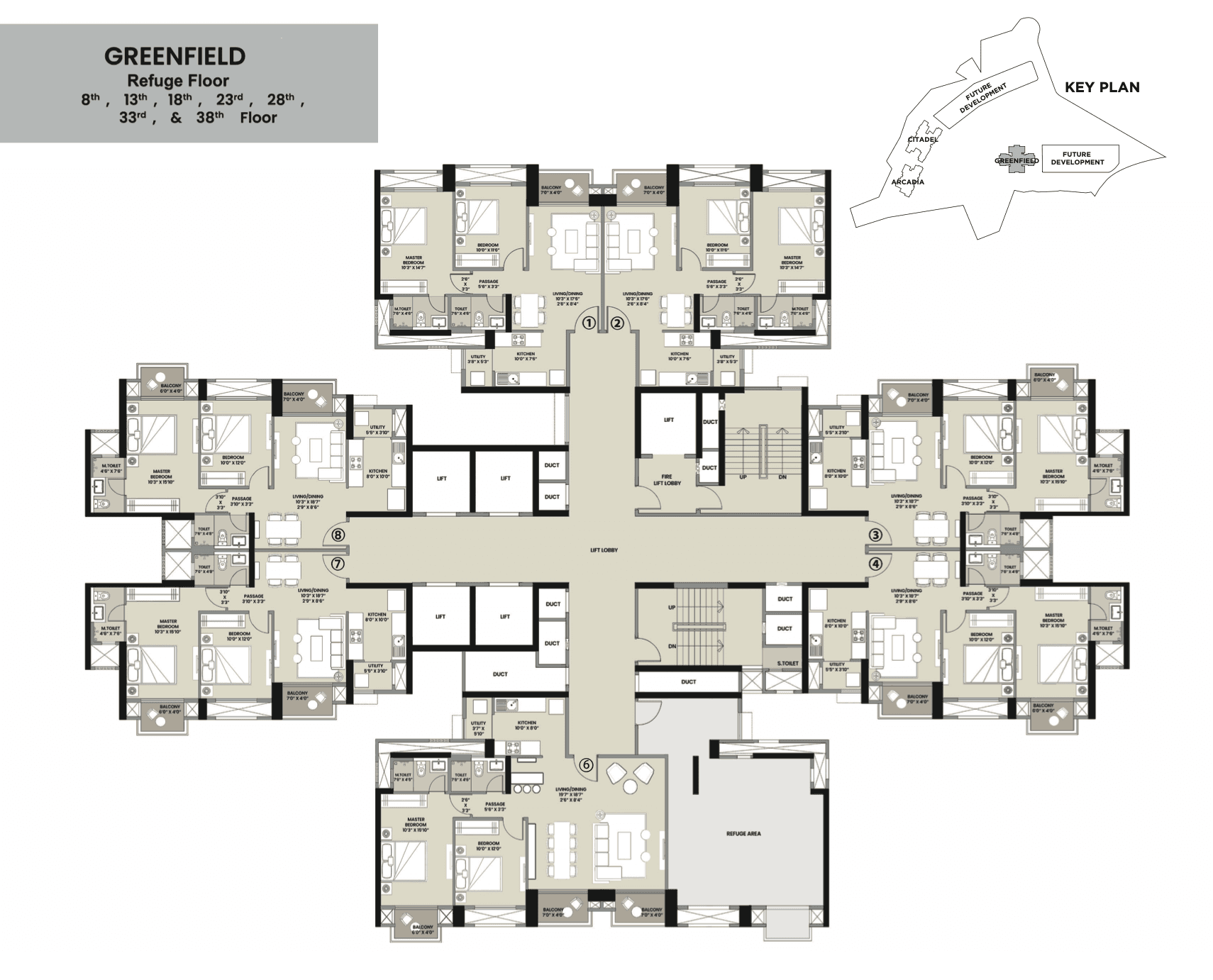 2 BHK Floor Plan
